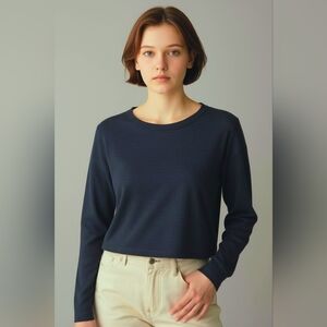 Uniqlo Navy Light Sweater Top